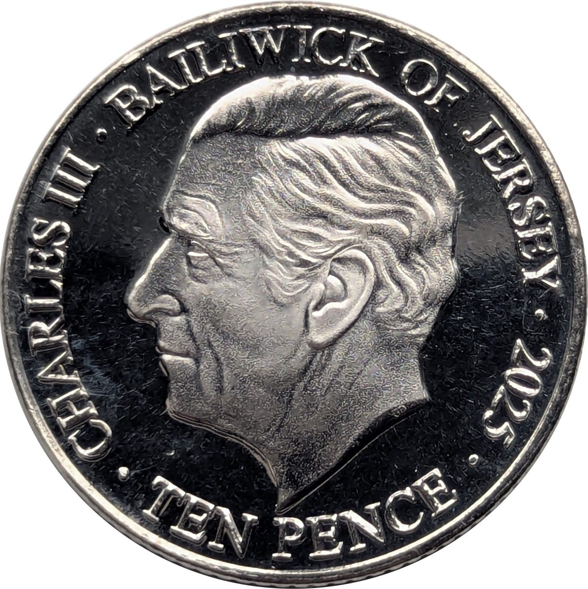 Jersey 10 Pence - Charles III King George IV obverse