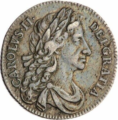 1 Shilling - Charles II 4th milled bust obverse