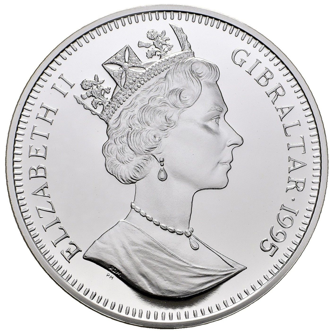 Gibraltar 70 ECUs - Elizabeth II Eurotunnel - Liberty and Britannia