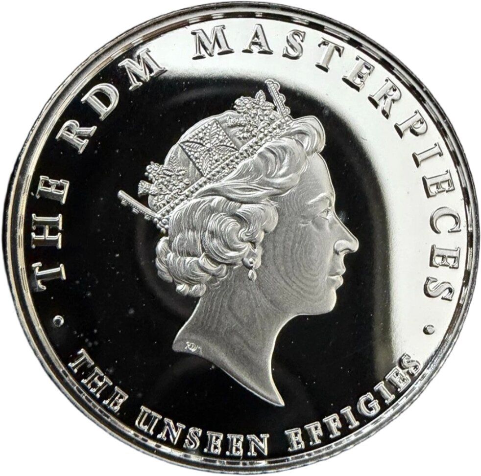 Gibraltar 1 Sovereign - Charles III The RDM Masterpieces - 1980 Portrait; Silver reverse