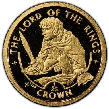 Isle of Man 1/25 Crown - Elizabeth II Frodo