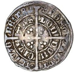 ½ Groat - Edward III Treaty period; London