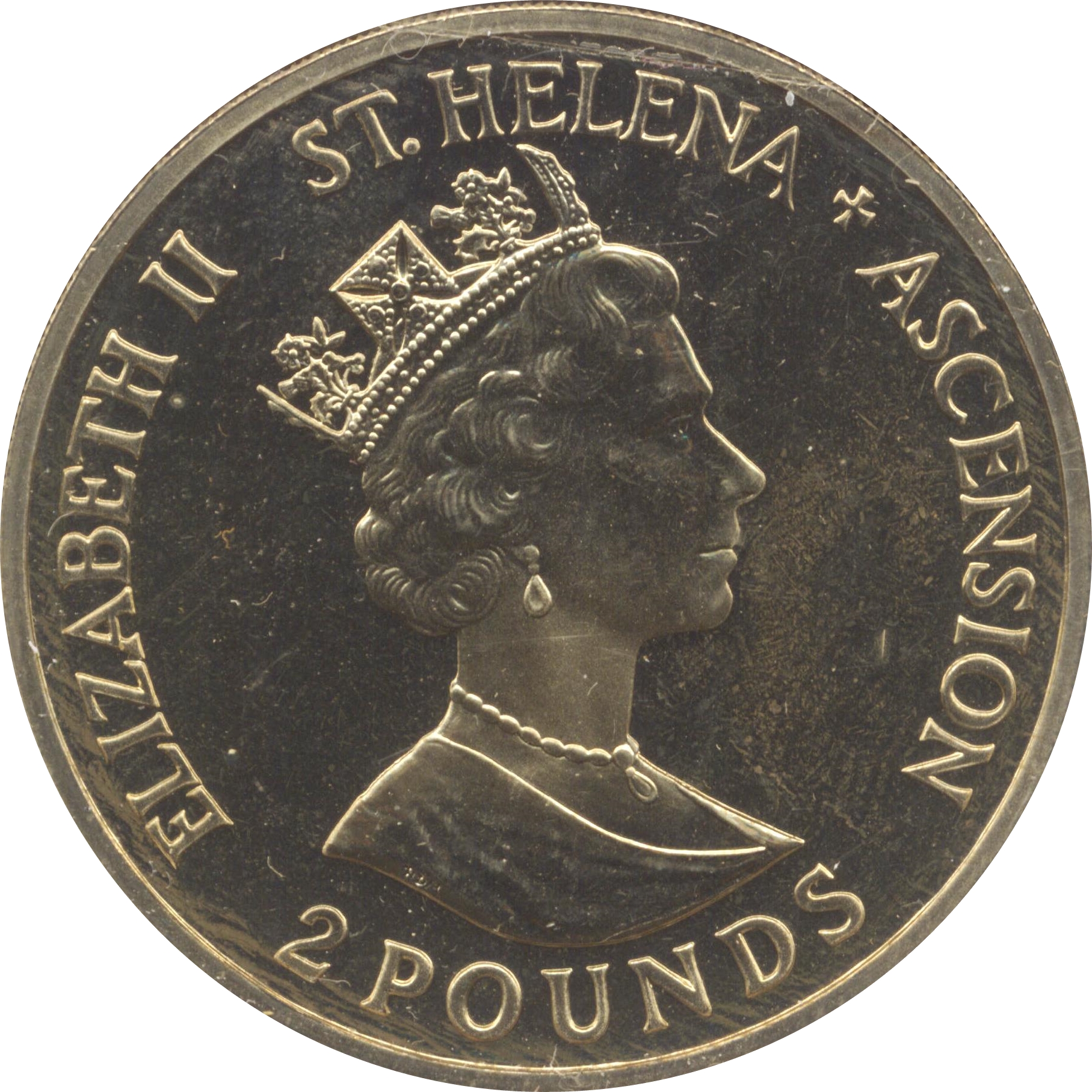 Saint Helena and Ascension 2 Pounds - Elizabeth II Queen Mother obverse
