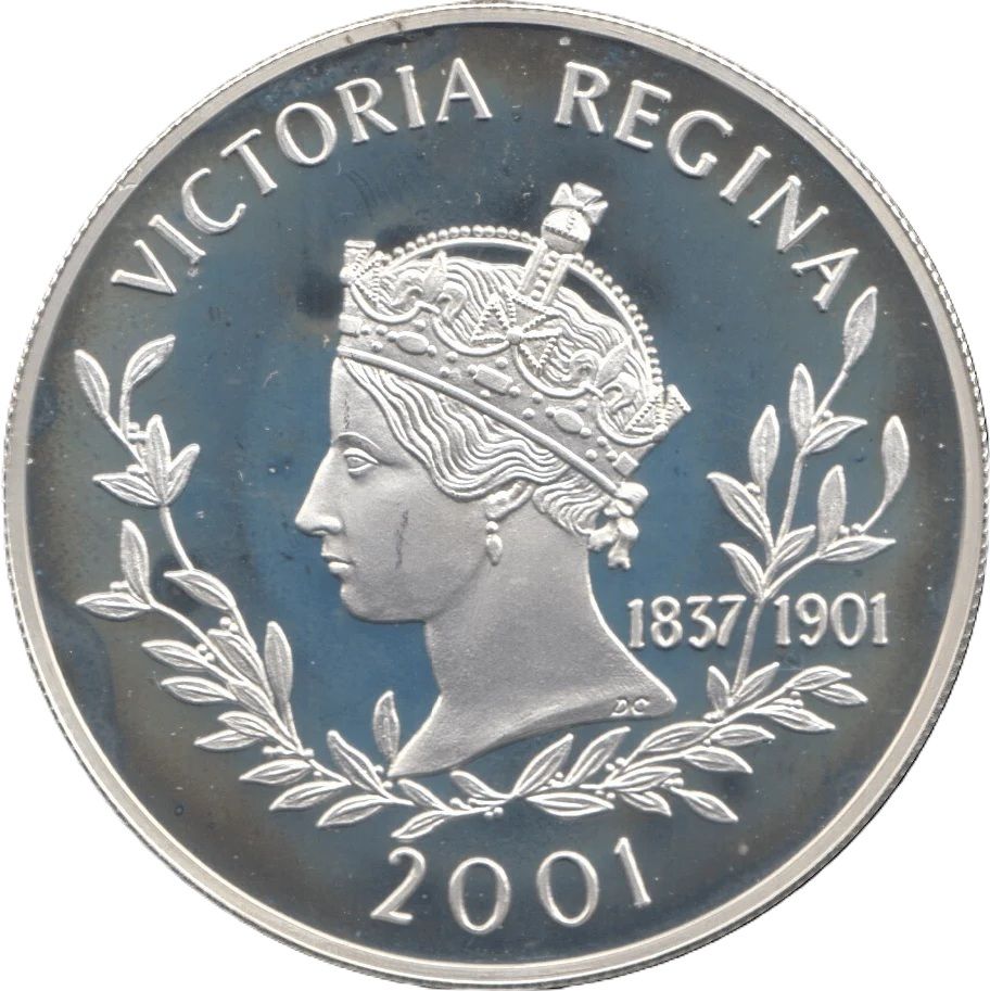 Falkland Islands 50 Pence - Elizabeth II Queen Victoria; silver reverse