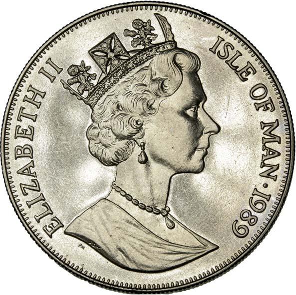 Isle of Man 1 Crown - Elizabeth II Pitcairn Island obverse