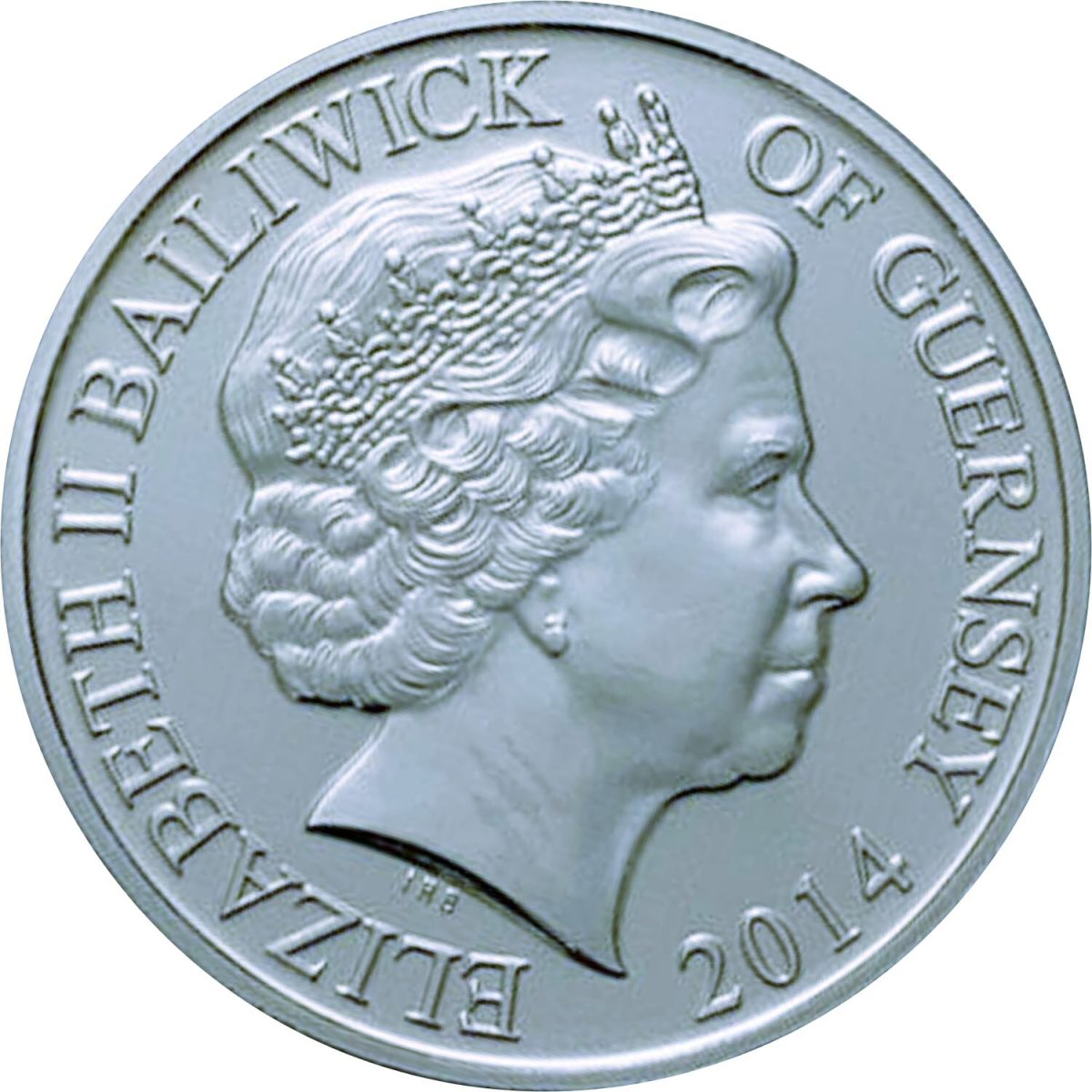 Guernsey 5 Pounds - Elizabeth II Great War obverse