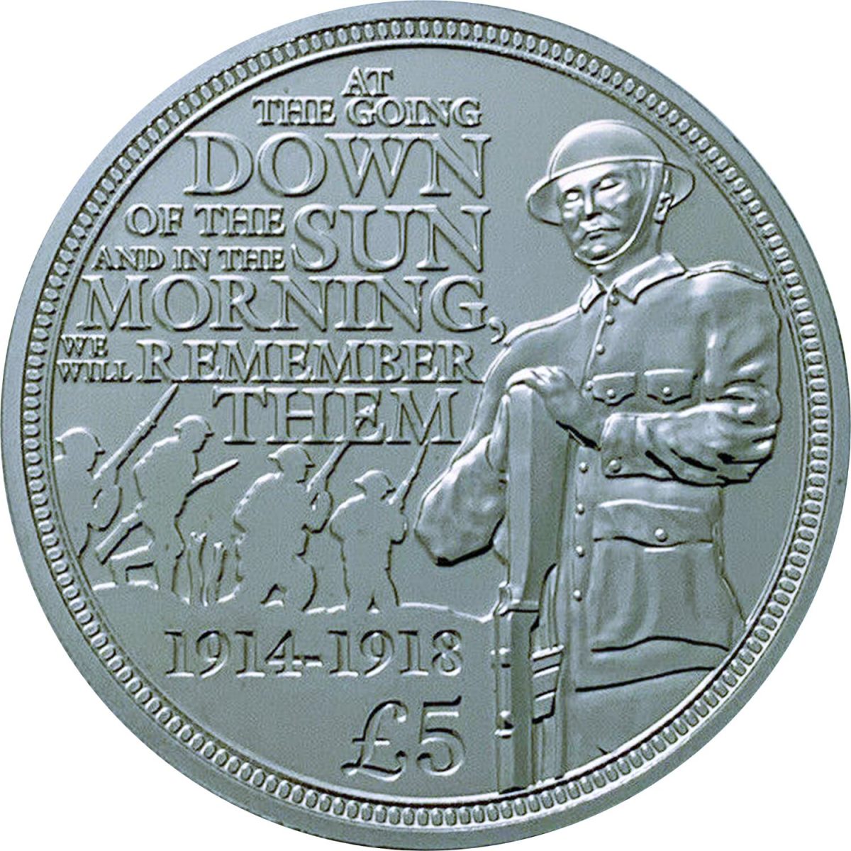 Guernsey 5 Pounds - Elizabeth II Great War