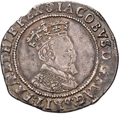 Ireland 1 Shilling - James I Second Coinage obverse