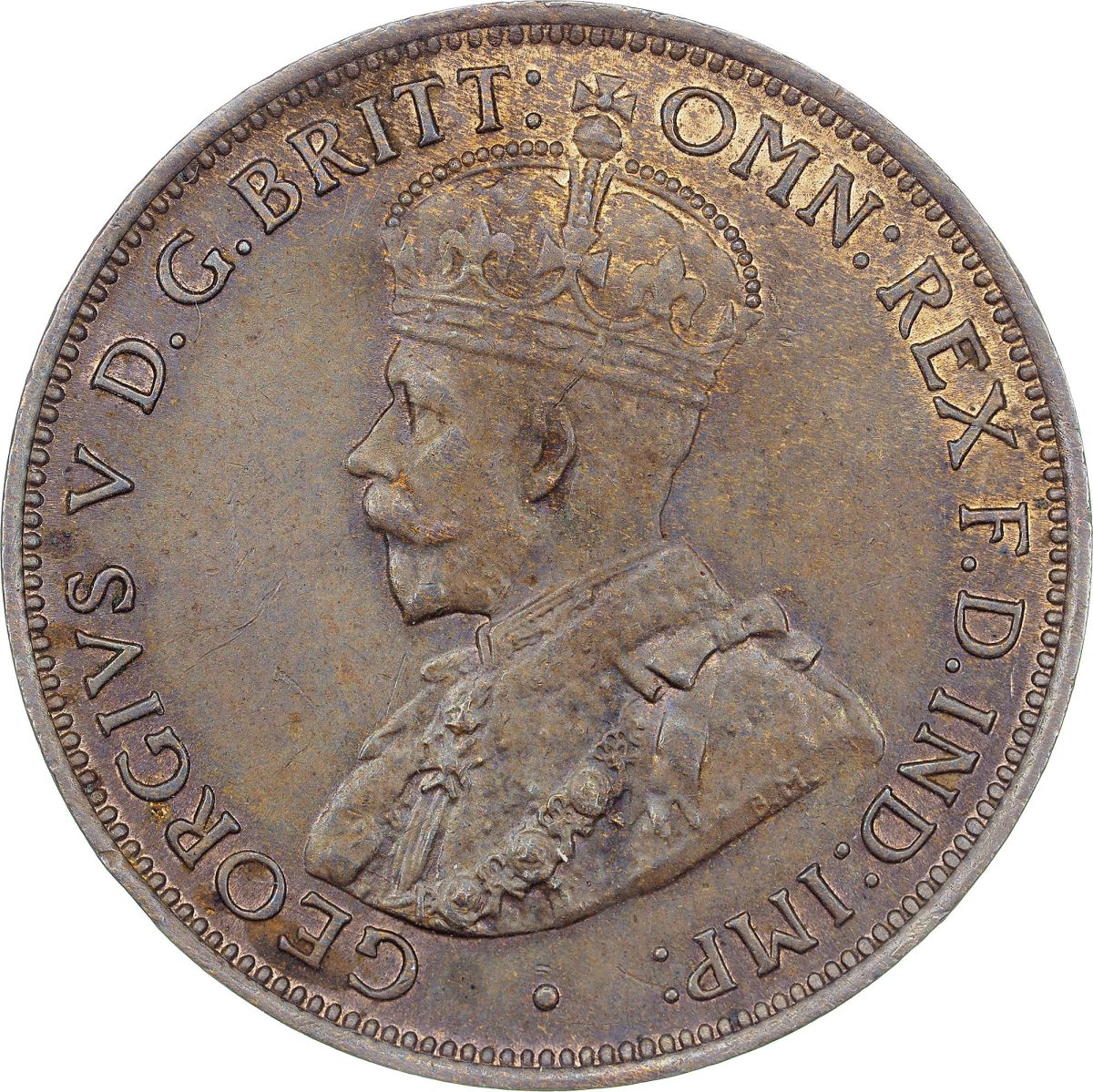 Jersey 1/24 Shilling - George V obverse