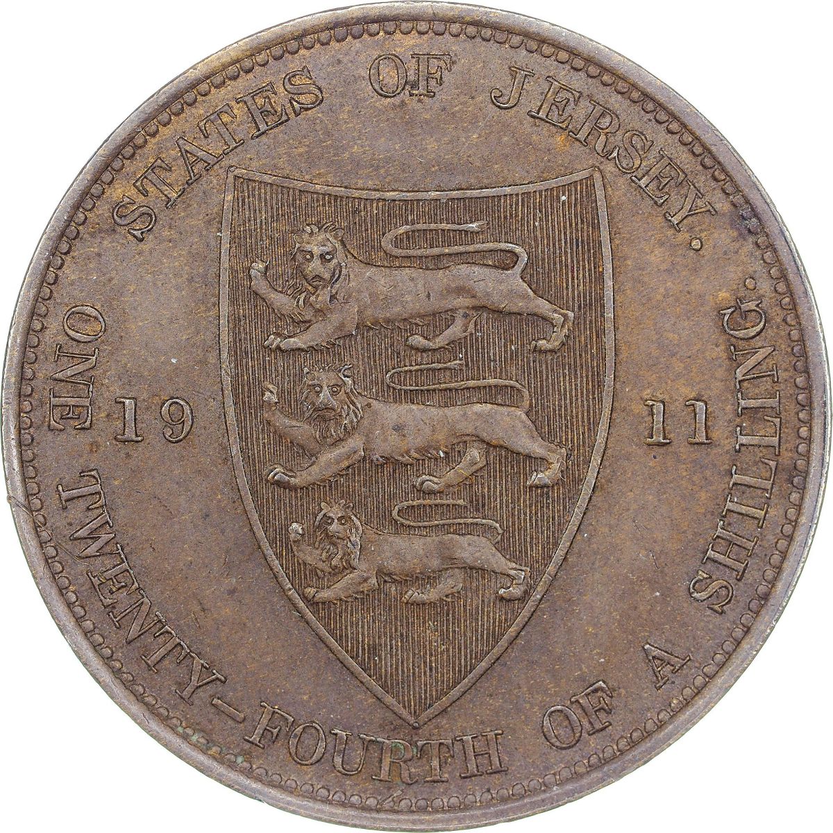 Jersey 1/24 Shilling - George V