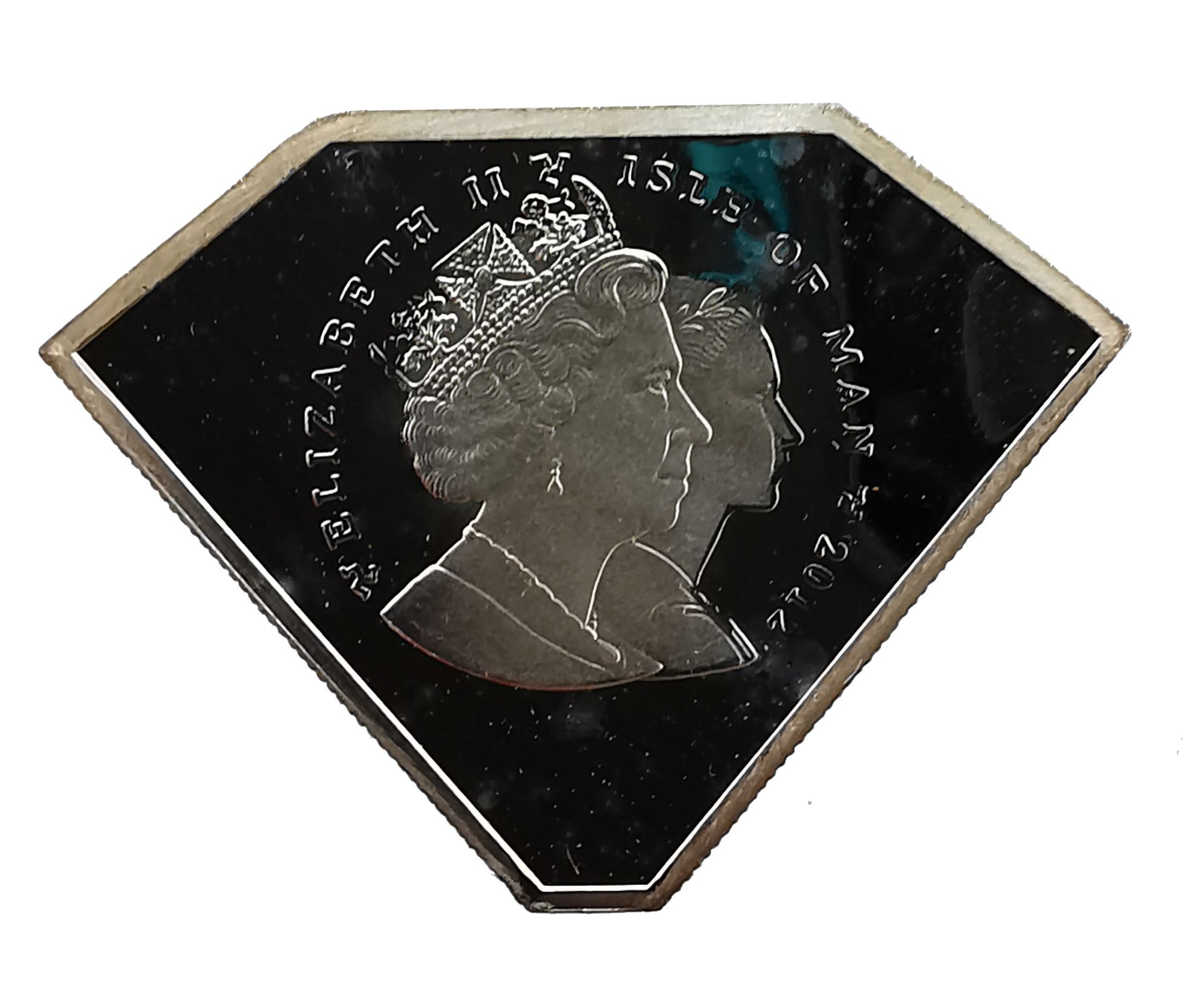 Isle of Man ½ Crown - Elizabeth II Diamond Jubilee obverse