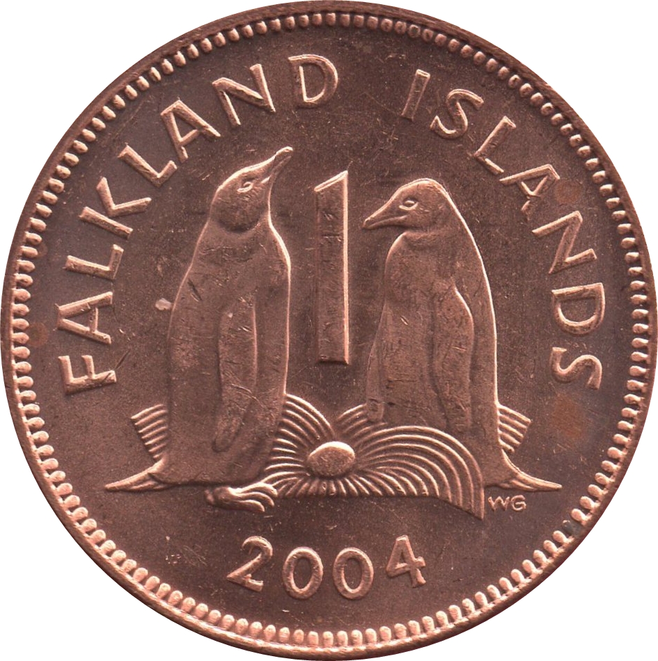 Falkland Islands 1 Penny - Elizabeth II 4th portrait