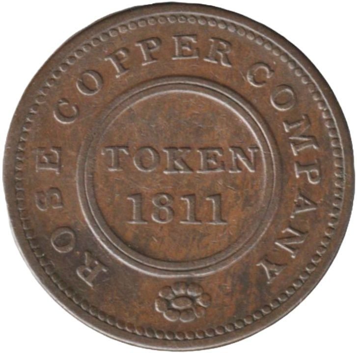 ½ Penny Birmingham - Rose Copper Company obverse