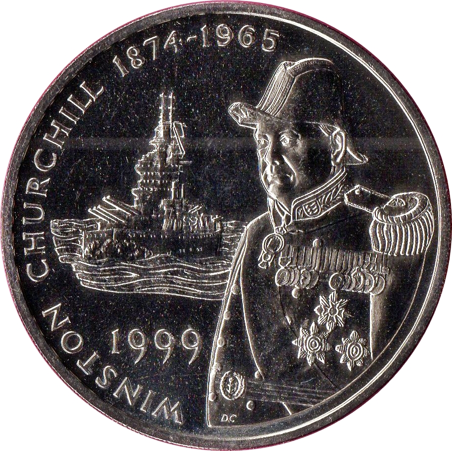 Falkland Islands 50 Pence - Elizabeth II Winston Churchill