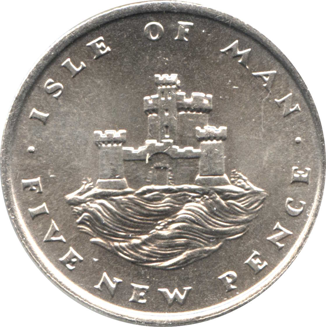 Isle of Man 5 New Pence - Elizabeth II Tower of Refuge
