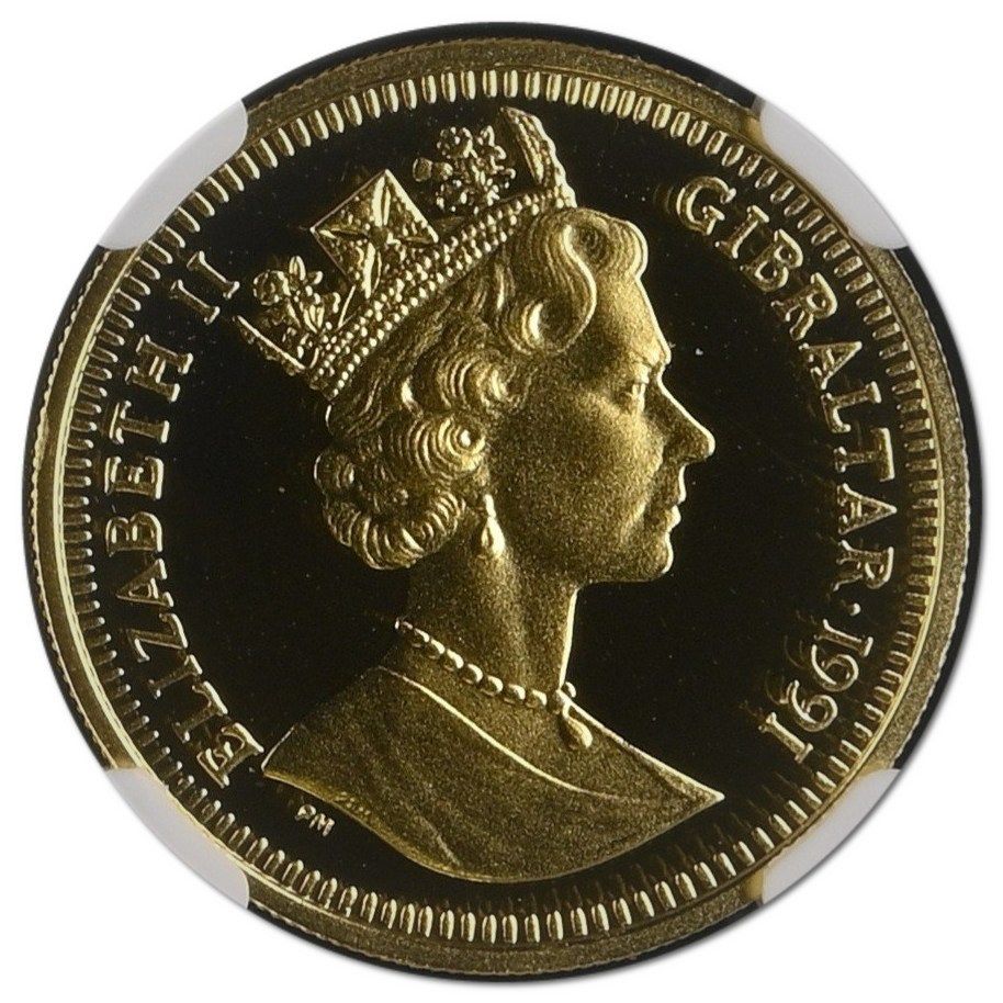 Gibraltar 1 Crown - Elizabeth II Princess Diana; Gold Proof obverse