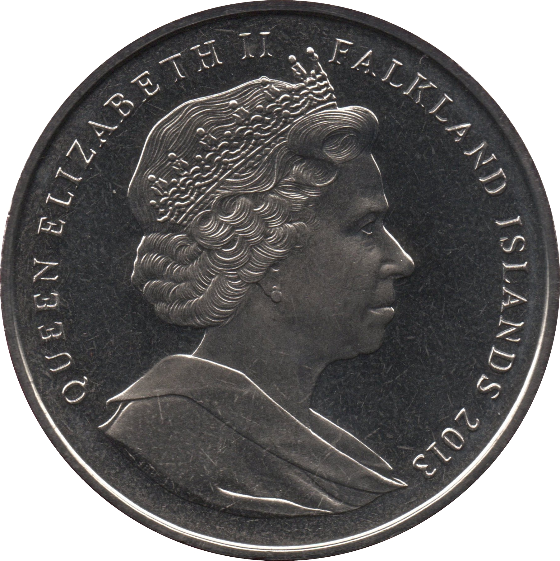Falkland Islands 1 Crown - Elizabeth II Referendum obverse