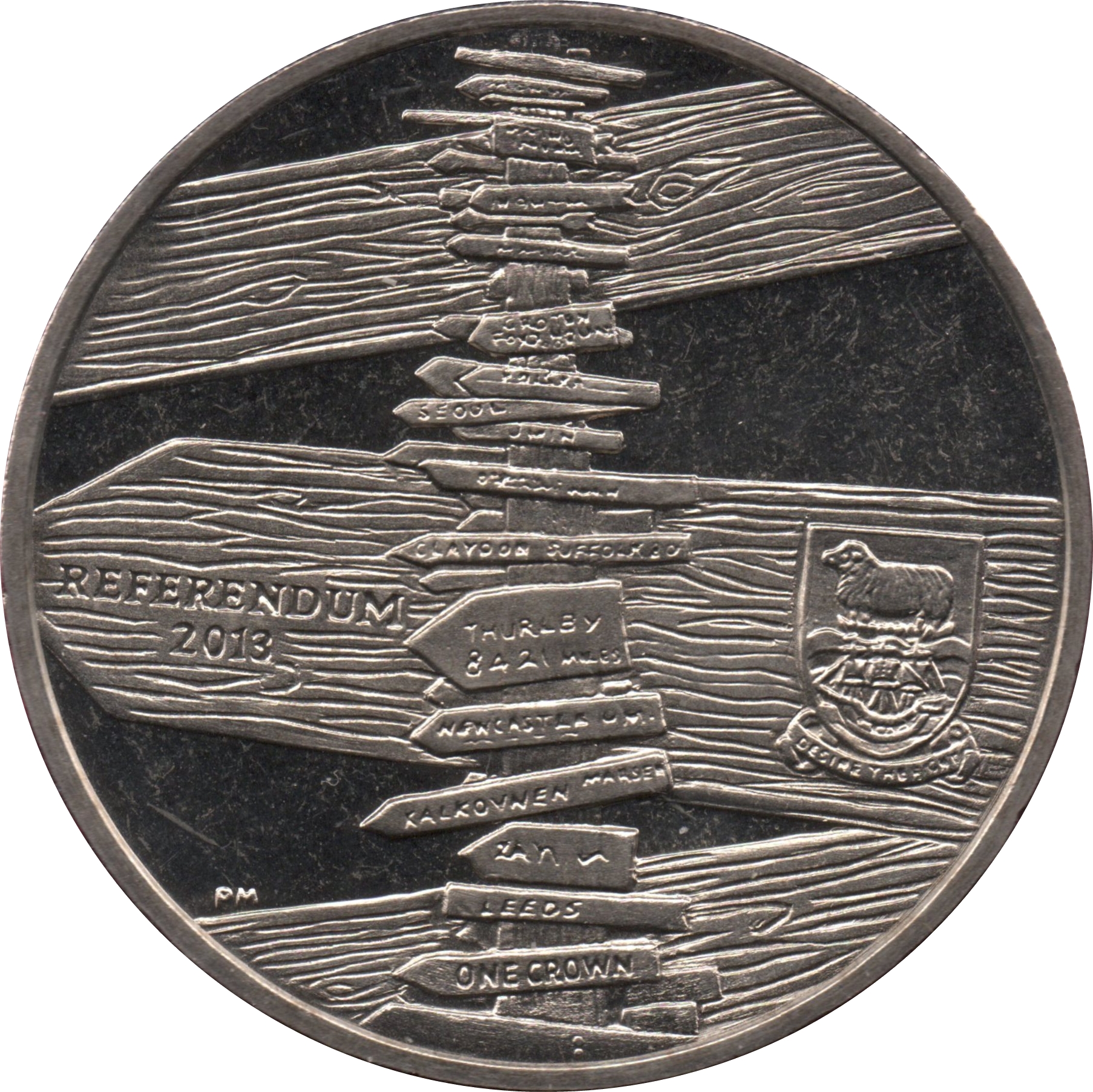 Falkland Islands 1 Crown - Elizabeth II Referendum