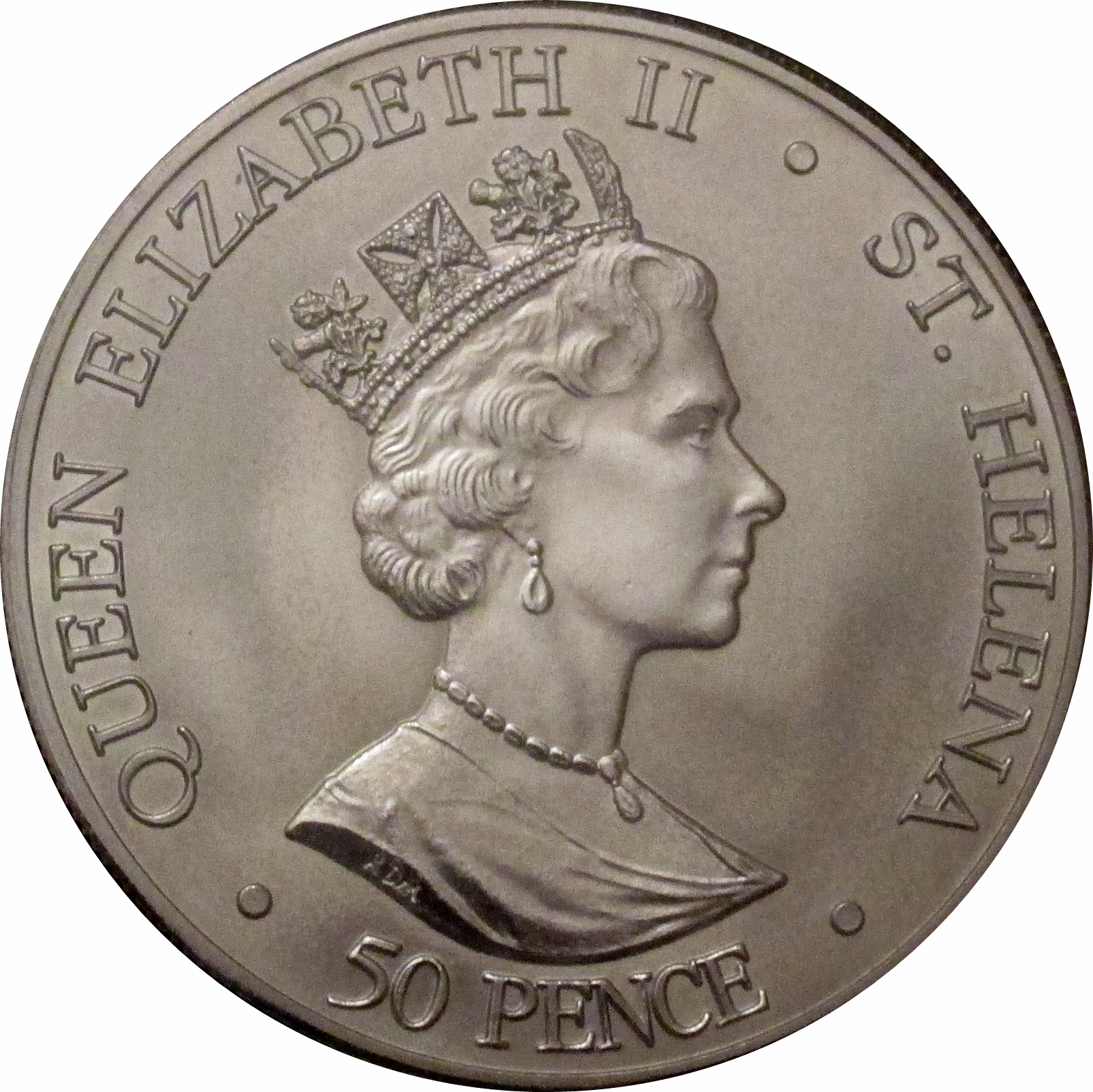 Saint Helena 50 Pence - Elizabeth II Queen's birthday obverse