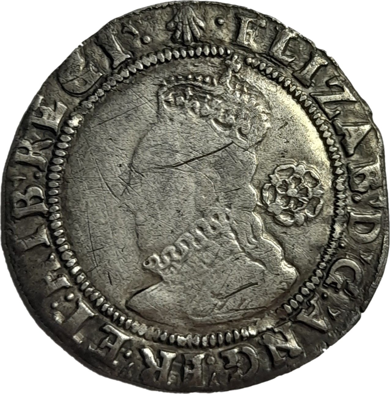6 Pence - Elizabeth I 6th issue; 2nd type obverse