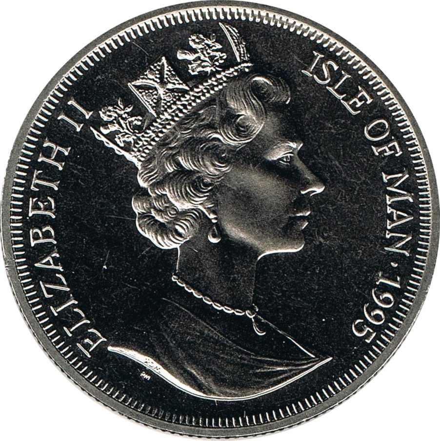 Isle of Man 1 Crown - Elizabeth II John Logie Baird - Television obverse