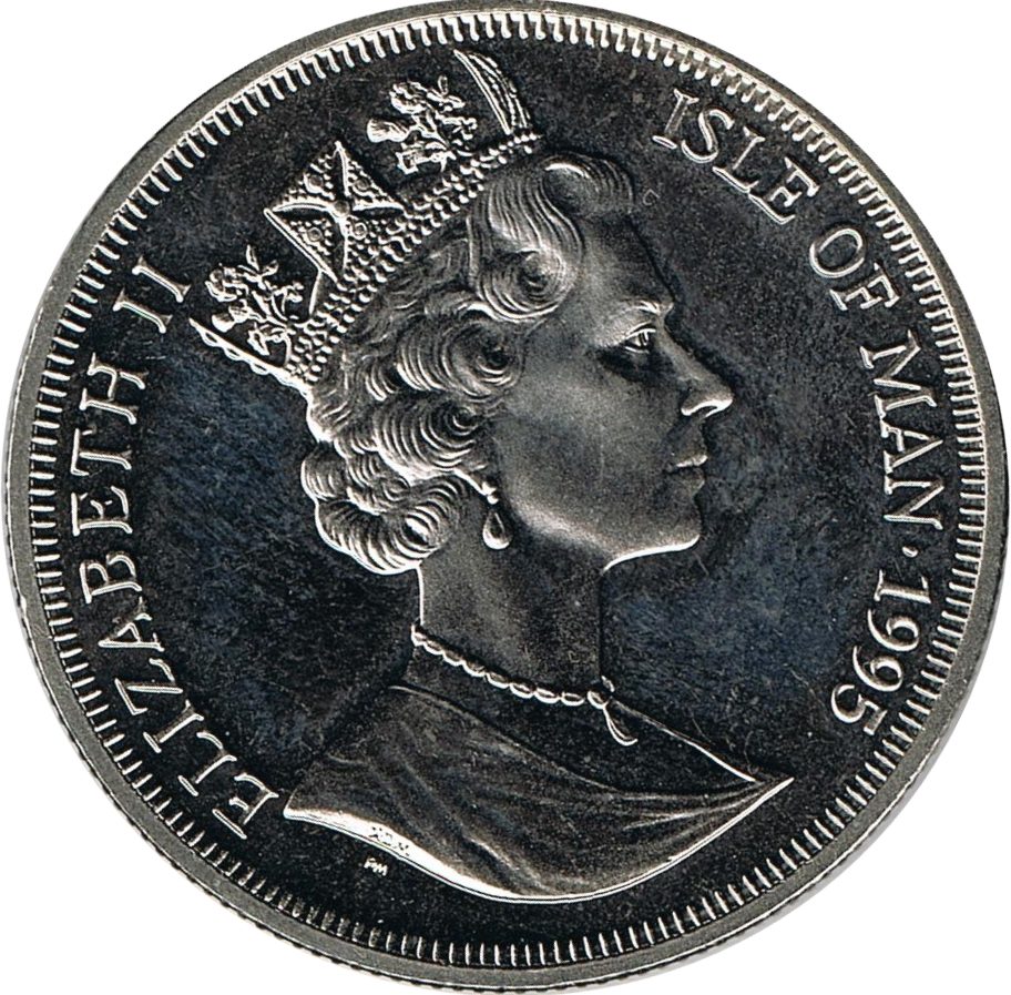 Isle of Man 1 Crown - Elizabeth II Lazlo Biro - Ballpoint Pen obverse