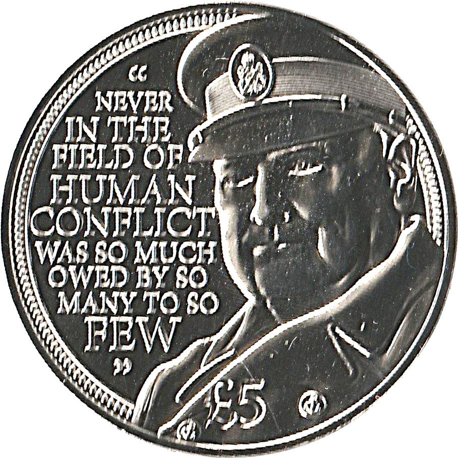 Jersey 5 Pounds - Elizabeth II Winston Churchill reverse