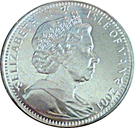Isle of Man 1 Crown - Elizabeth II Diamond Birthday obverse