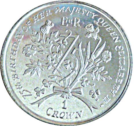 Isle of Man 1 Crown - Elizabeth II Diamond Birthday