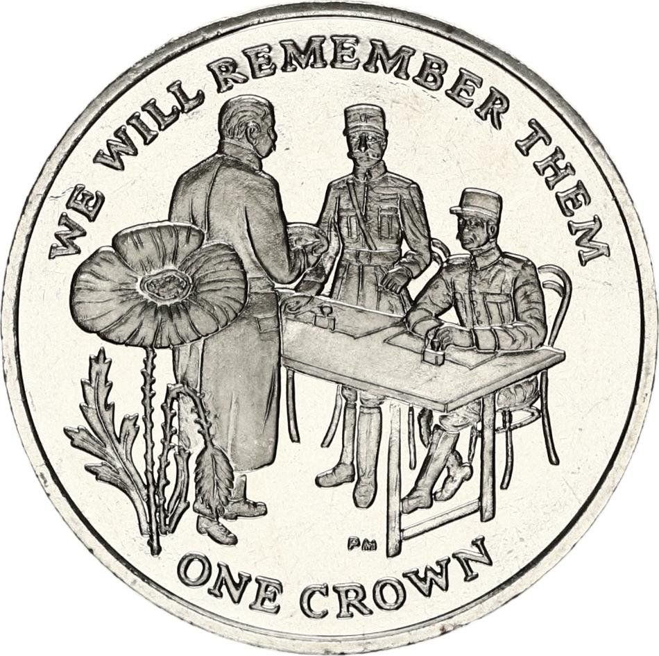 Ascension Island 1 Crown - Elizabeth II Signing of the Armistice