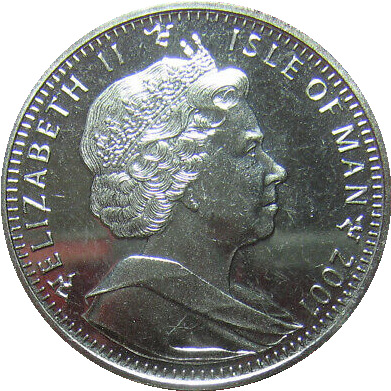 Isle of Man 1 Crown - Elizabeth II School obverse