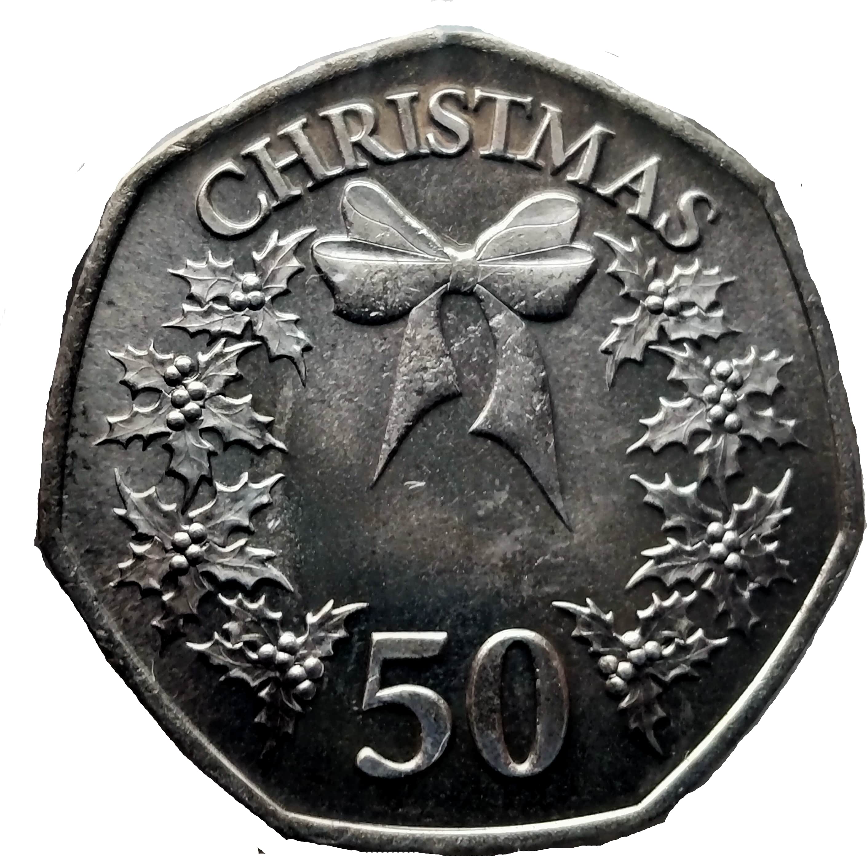 Gibraltar 50 Pence - Elizabeth II Christmas