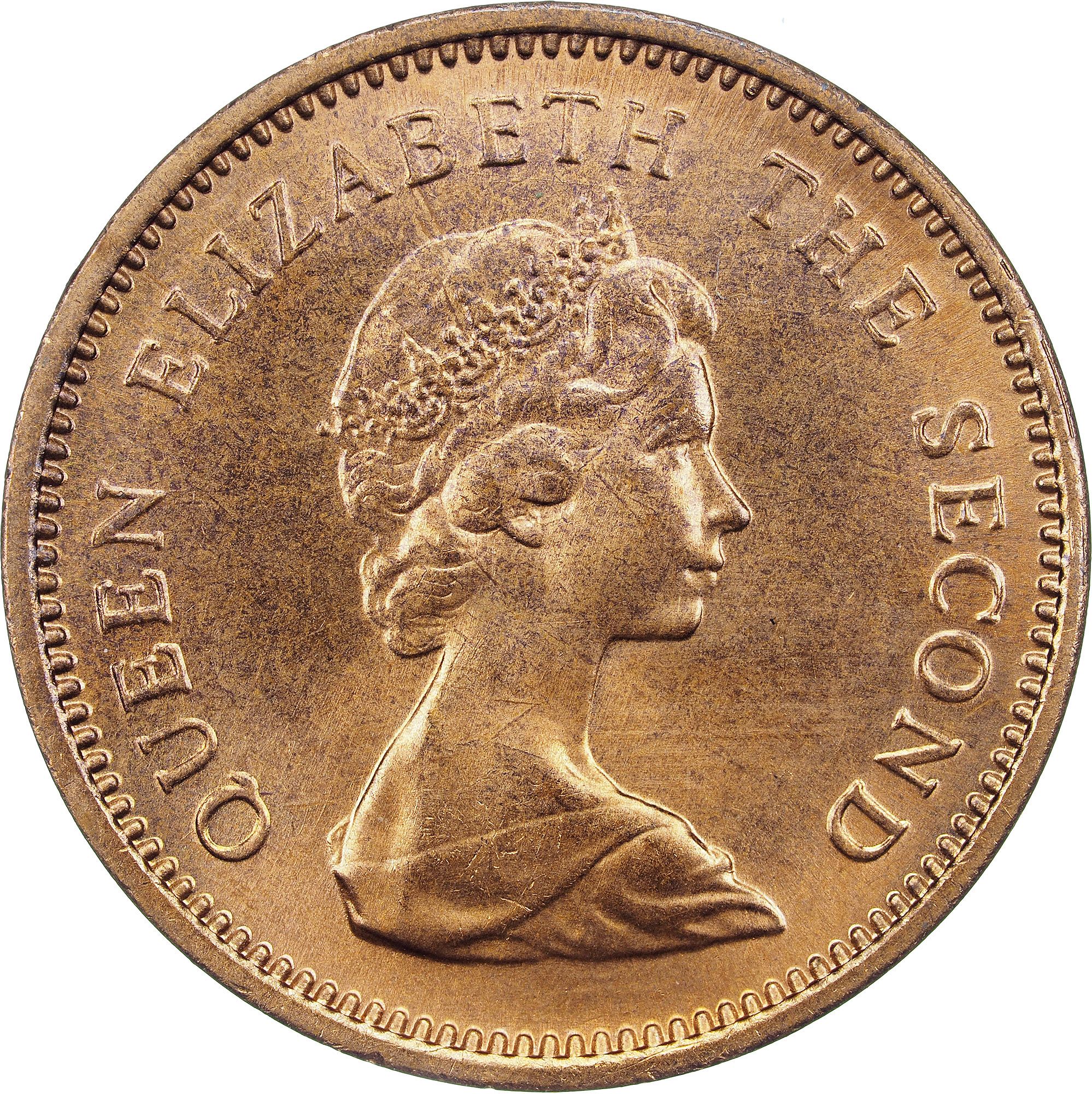 Falkland Islands ½ Penny - Elizabeth II 2nd portrait obverse