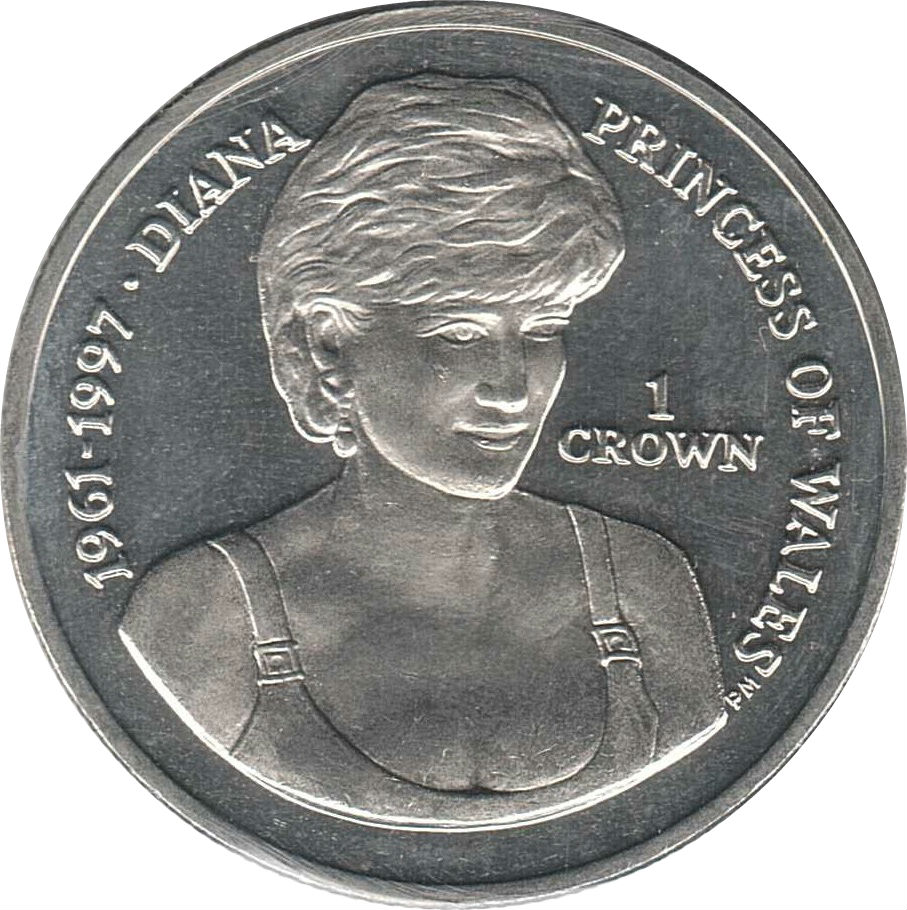 Falkland Islands 1 Crown - Elizabeth II Princess Diana reverse