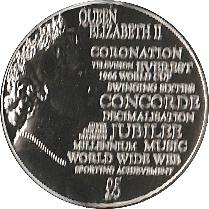 Guernsey 5 Pounds - Elizabeth II Reflections of a Reign