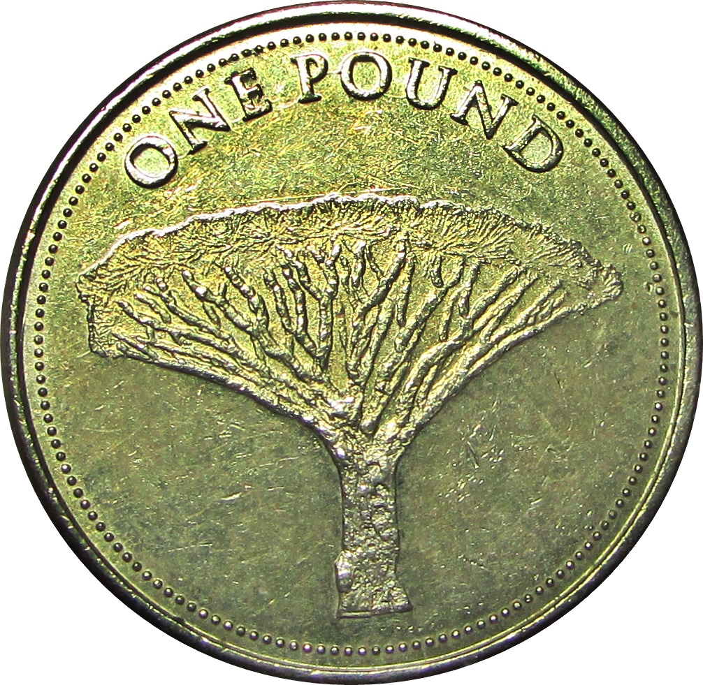 Gibraltar 1 Pound - Elizabeth II Dragon Tree