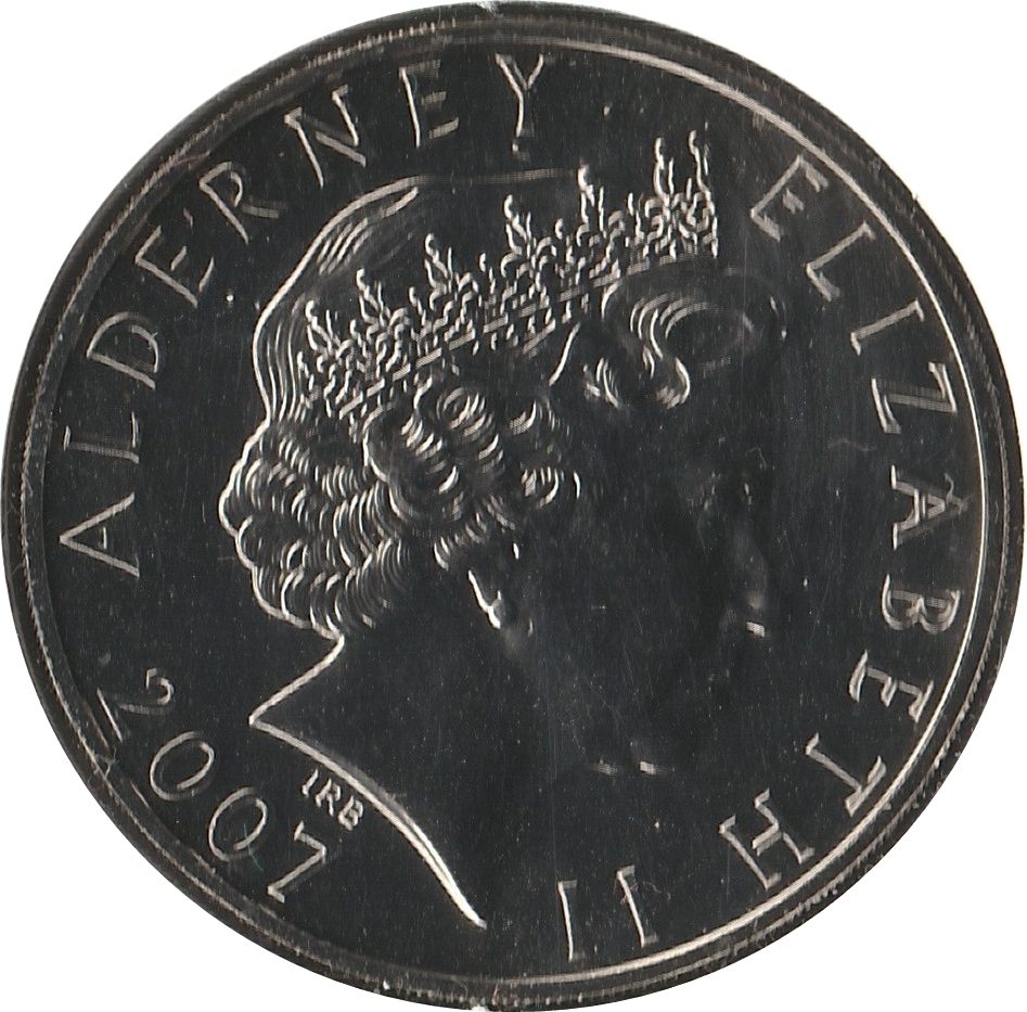 Alderney 5 Pounds - Elizabeth II Princess Diana obverse