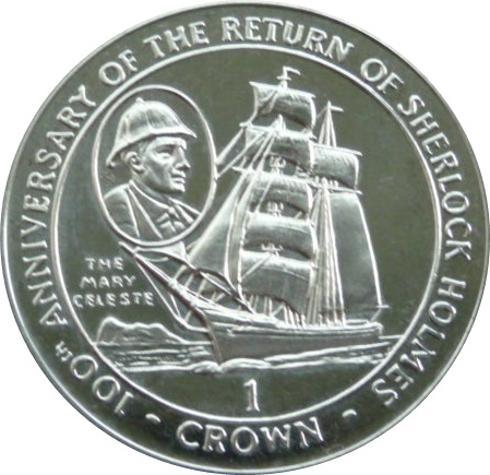Gibraltar 1 Crown - Elizabeth II "The Mary Celeste"