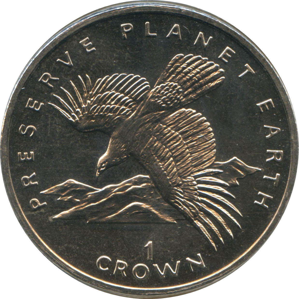 Gibraltar 1 Crown - Elizabeth II Spanish Eagle reverse
