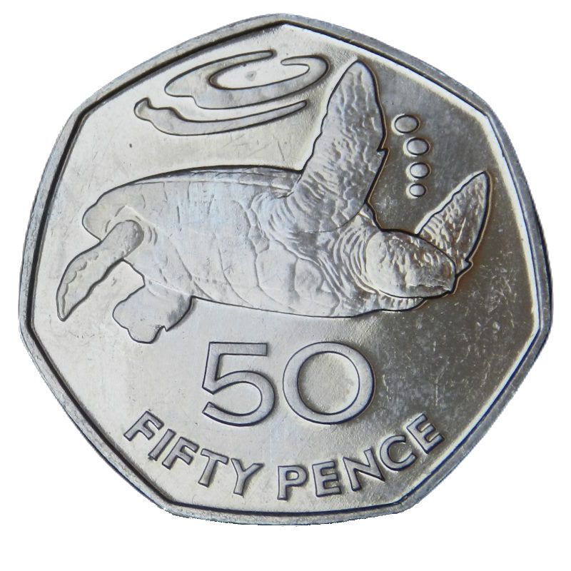 Saint Helena and Ascension 50 Pence - Elizabeth II 3rd portrait