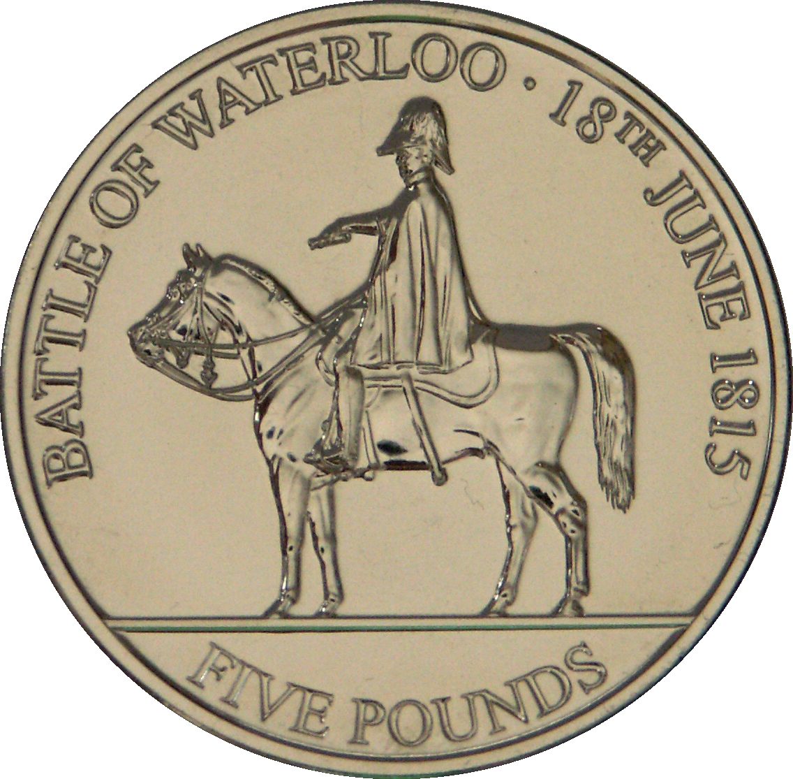 Jersey 5 Pounds - Elizabeth II Battle of Waterloo