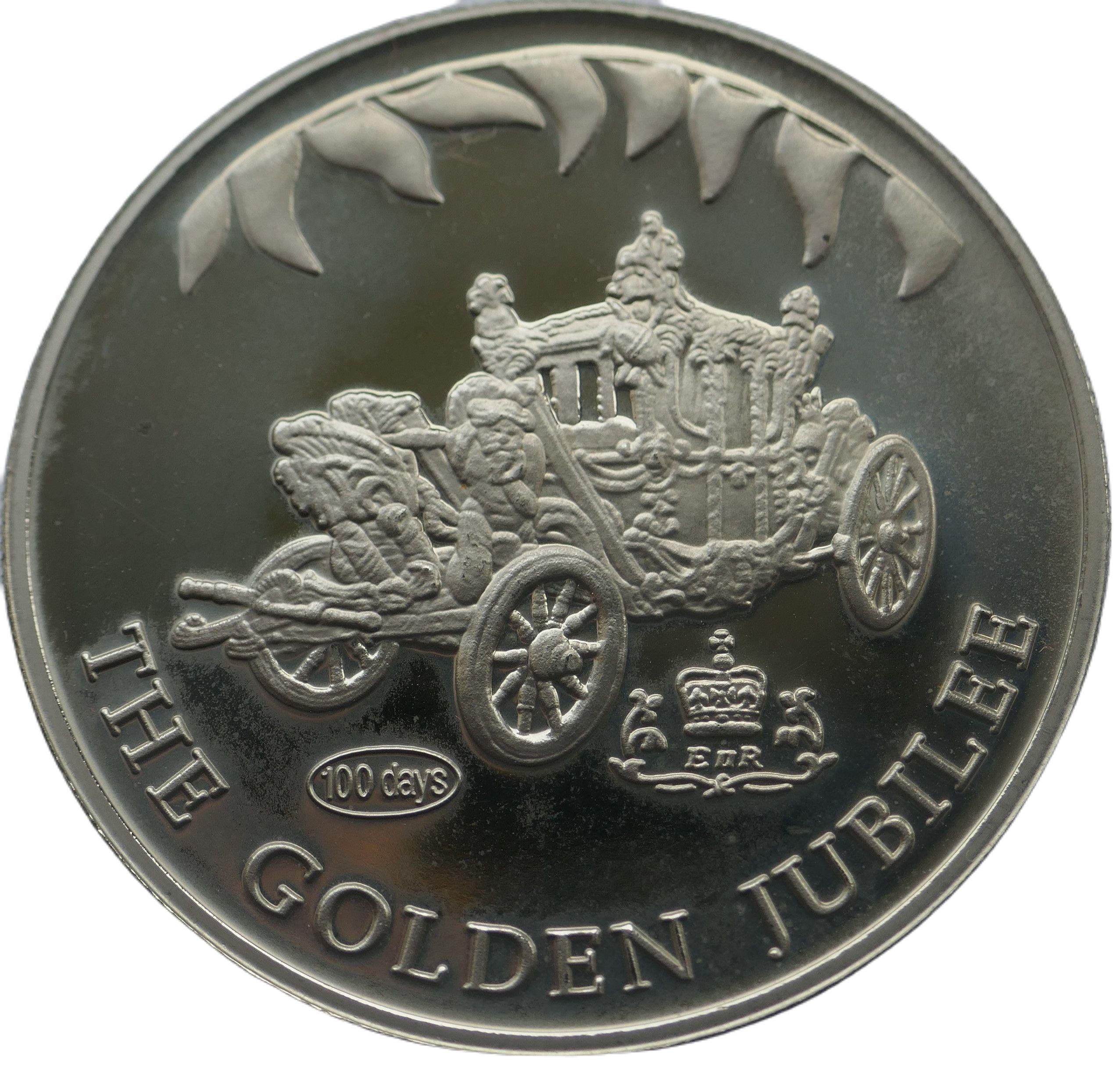 Falkland Islands 50 Pence - Elizabeth II Coronation coach