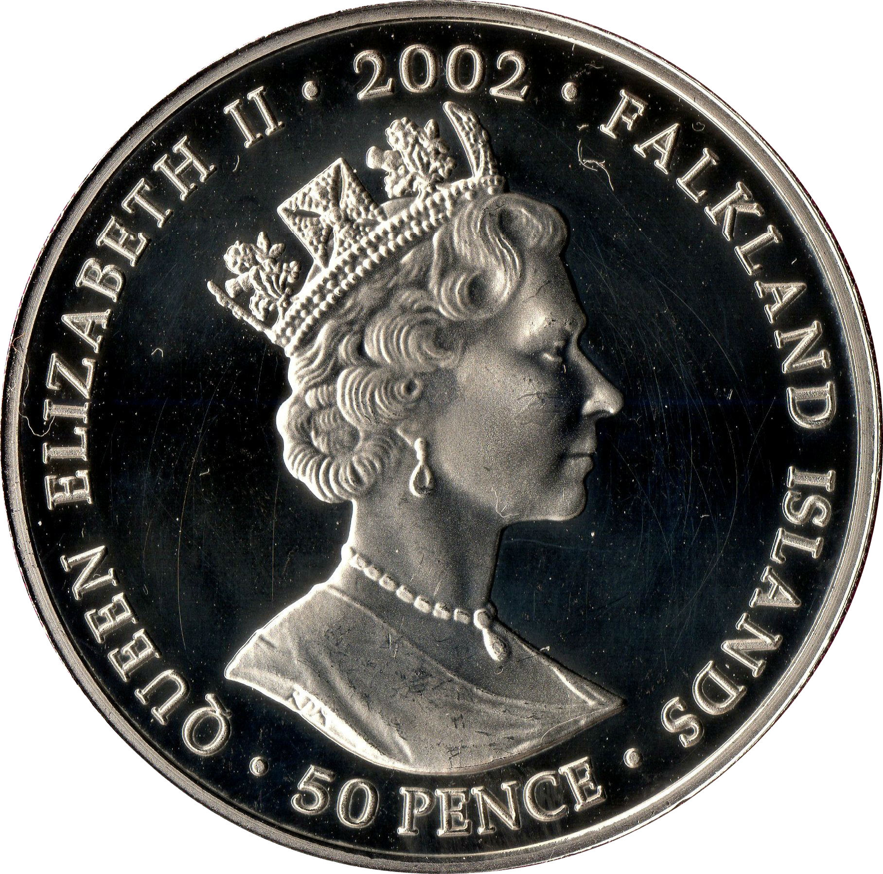 Falkland Islands 50 Pence - Elizabeth II Royal Family obverse