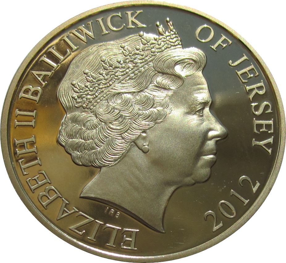 Jersey 5 Pounds - Elizabeth II Titanic Centenary obverse