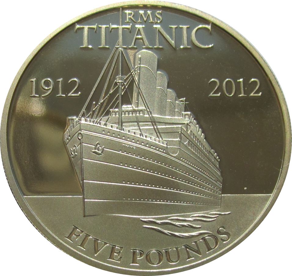 Jersey 5 Pounds - Elizabeth II Titanic Centenary