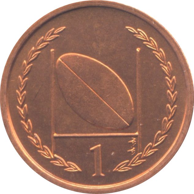 Isle of Man 1 Penny - Elizabeth II Rugby