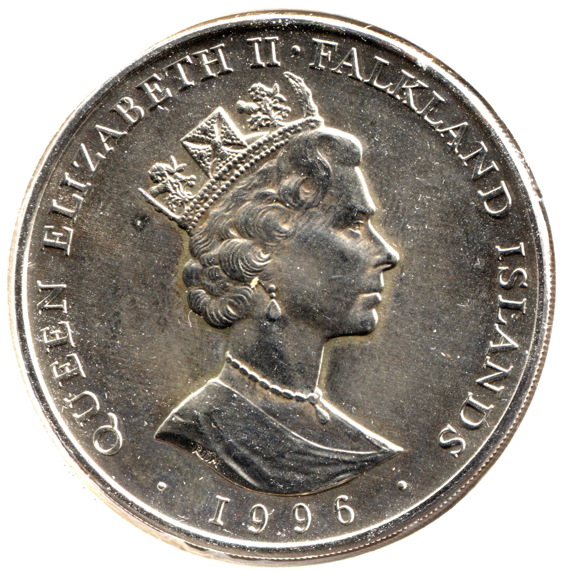 Falkland Islands 50 Pence - Elizabeth II Queen Elizabeth II's 70th Birthday obverse