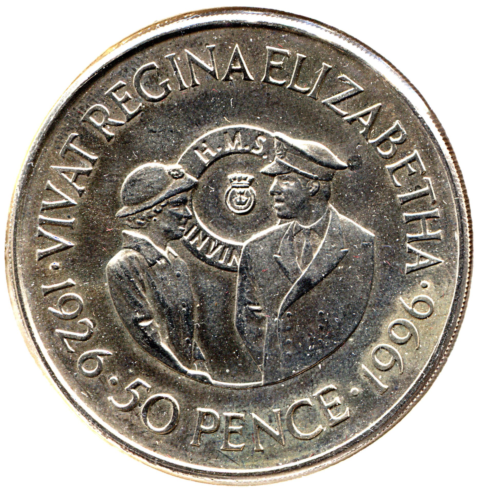 Falkland Islands 50 Pence - Elizabeth II Queen Elizabeth II's 70th Birthday
