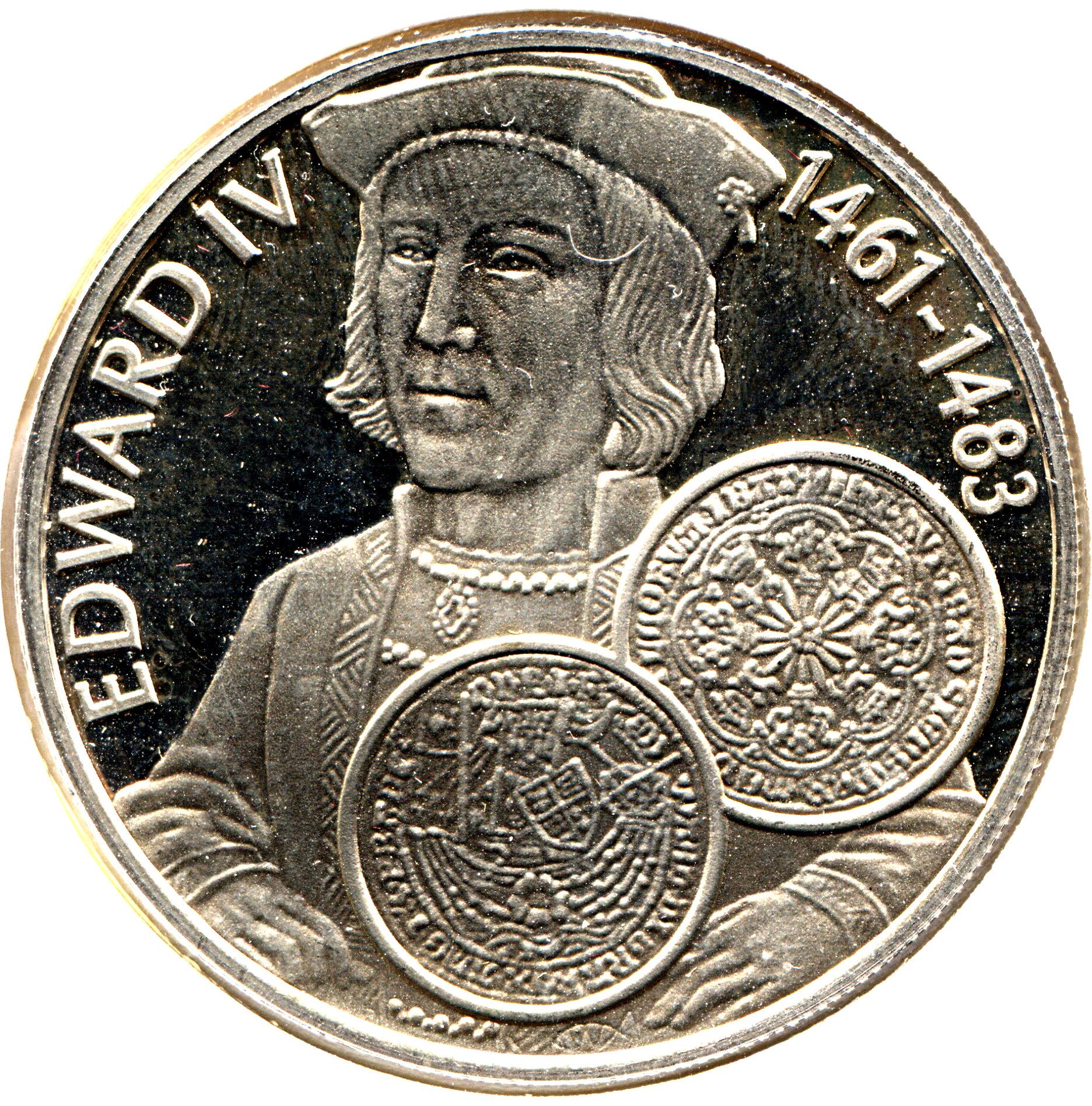 Falkland Islands 50 Pence - Elizabeth II King Edward IV