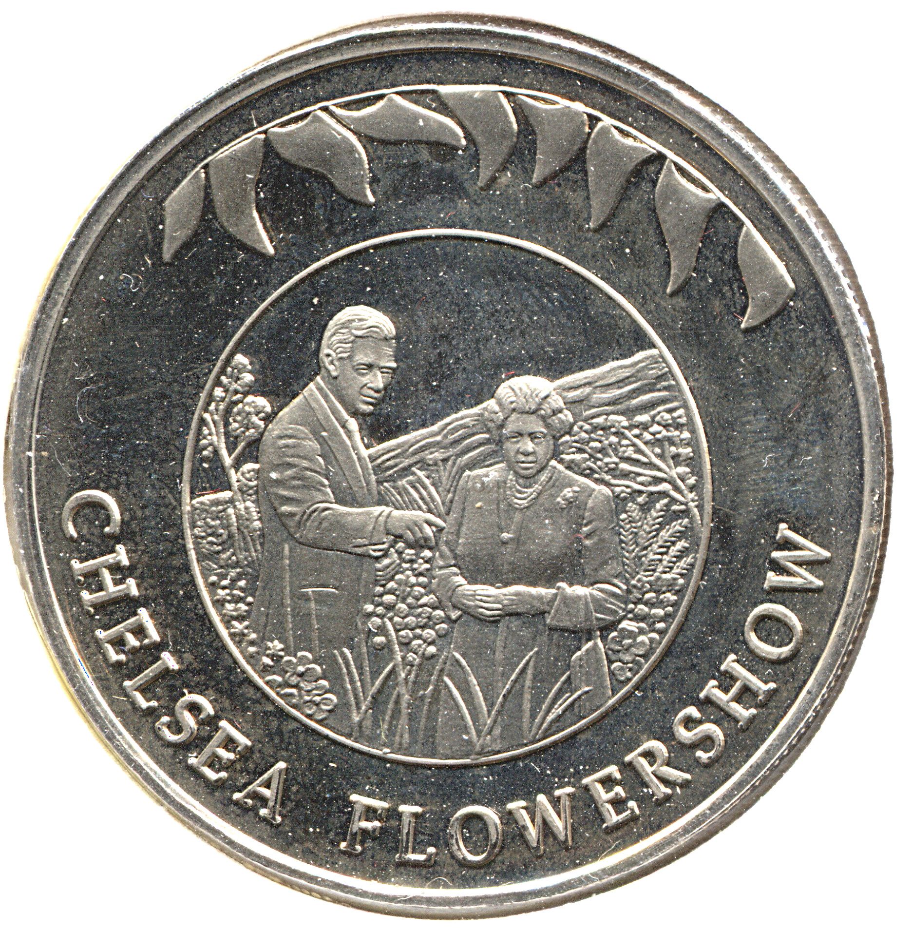 Falkland Islands 50 Pence - Elizabeth II Chelsea Flowershow